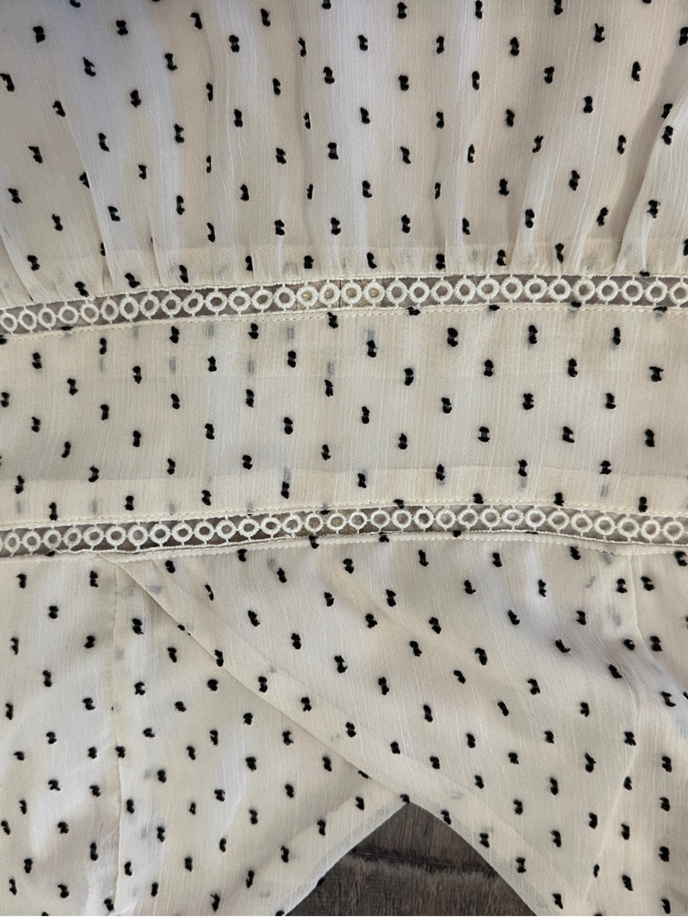 Cream Ruffle Dress - Picture 4 of 6